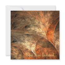 Autumn Riches Fractal Art invitations by WriteStuff Autumn Riches Fractal Art invitations