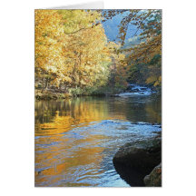 Autumn River Greeting Cards