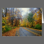 Autumn Road Greeting Card cards