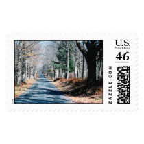 Autumn Road postage by AmyZhang Autumn Road postage