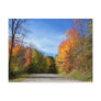 autumn road post cards