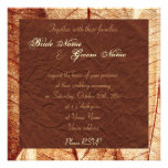 autumn romance wedding invite