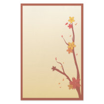 Autumn Sakura stationery by creampufart Autumn Sakura stationery