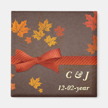 Autumn  Save the date magnet