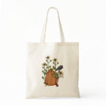 Autumn Scarecrows · Crow & Pumpkin Canvas Bag