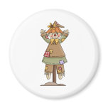 Autumn Scarecrows · Scarecrow 2 Fridge Magnet
