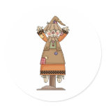 Autumn Scarecrows · Scarecrow 9 Round Stickers