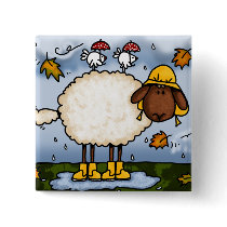 autumn sheep button by cfkaatje autumn sheep button