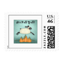 Autumn Sheep by Trina Clark postage by trinaclarkdesigns Autumn Sheep by Trina Clark postage