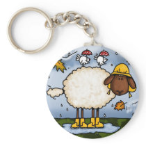 autumn sheep keychain