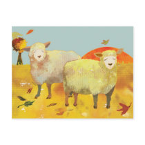 Autumn Sheep postcards