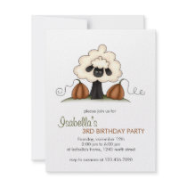Autumn Sheep · Sheep & Pumpkins invitations