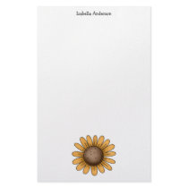 Autumn Sheep · Sunflower Stationery Paper