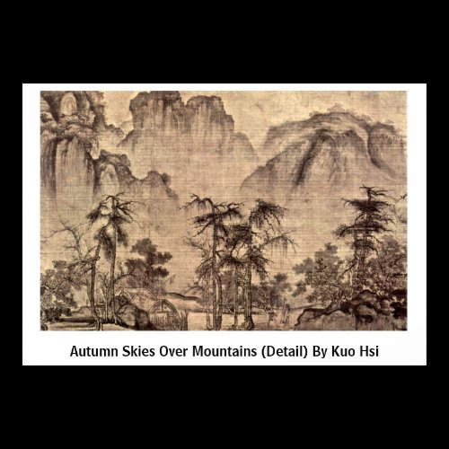 Autumn Skies Over Mountains (Detail) By Kuo Hsi Print