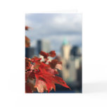 Autumn skyline card