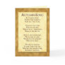 Autumn Song Thanksgiving Poem Invitation Cards