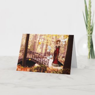 Autumn splendor elf card card