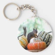 Autumn Squirrel Keychains