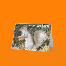 Autumn Squirrel Template cards