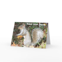 Autumn Squirrel Template cards