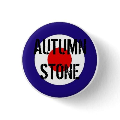 Autumn Stone Mod Target Badge Pinback Button by hamersley8875