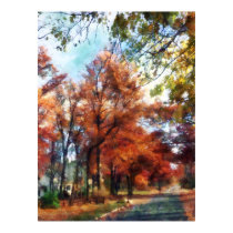 Autumn Street Perspective posters