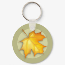 Autumn Sugar Maple Leaf Keychain