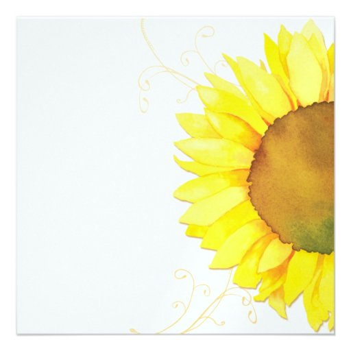 Autumn Sunflower Wedding Couple Shower Invitations