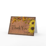 Autumn Sunflowers Thank You cards Autumn Sunflowers Thank You cards