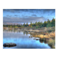 Autumn Sunrise at Moosehead Lake Maine Postcard