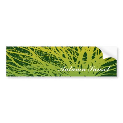 Autumn Sunset Bumper Sticker by tshirtdujour