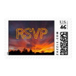 Autumn Sunset RSVP Postage