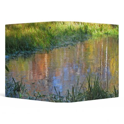 Autumn Swamp Reflections 3 Ring Binders by Bebops