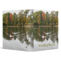 Autumn Swans Wedding Planner binders