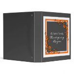 Autumn Swirls Thanksgiving Recipe Binder (1 inch)