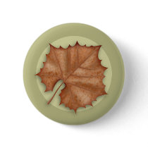 Autumn Sycamore Leaf Button buttons