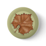 Autumn Sycamore Leaf Button