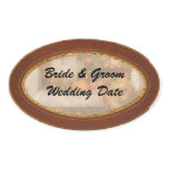 Autumn - Symbols of Autumn Oval Stickers