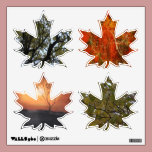 Autumn themed Maple leaf Decal 360 wall decals
