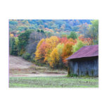 Autumn Tobacco Barn Nature Photography Postcard Autumn Tobacco Barn Nature Photography Postcard