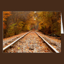 Autumn Tracks notecard cards