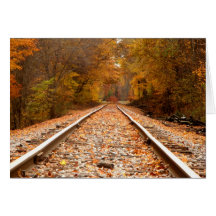 Autumn Tracks notecard