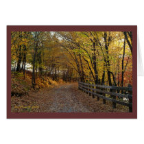 Autumn Trail I Greeting Card