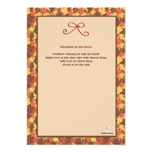 Autumn Treats Party Invitation