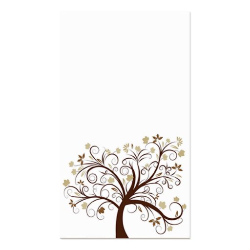 Autumn Tree Business Card (front side)