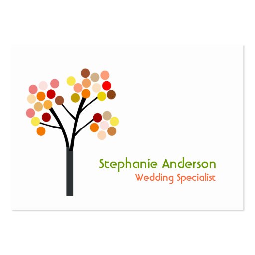Autumn Tree Business Card Templates (front side)
