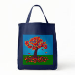 Autumn Tree Grocery Tote Canvas Bag