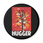 Autumn, Tree Hugger Fridge Magnet