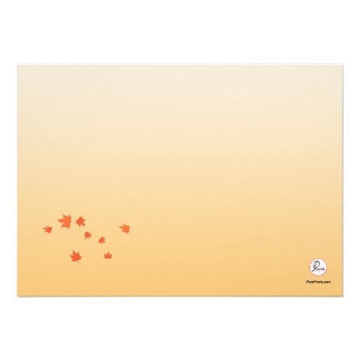 Autumn Tree Invitation