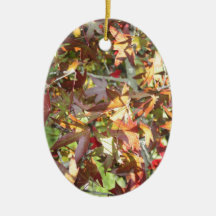 Autumn Tree Leaves Ornament